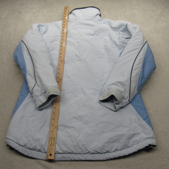 Columbia Jacket Women Large Light Blue Insulated Ski Winter Warm Waterproof Snow - Picture 9 of 13